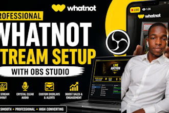 setup whatnot vertical stream with obs for seller live auctions