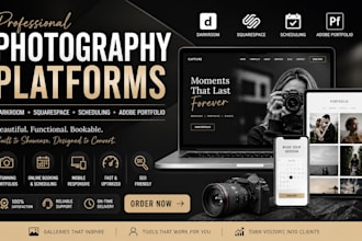 build darkroom squarespace scheduling adobe portfolio photography website