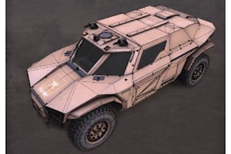 create amazing 3d low poly modelling 3d vehicle models 3d characters for you