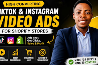 create high converting tiktok fb instagram video ad for your shopify pet product