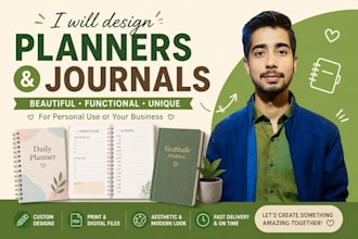 design professional digital planner for ipad and tablet