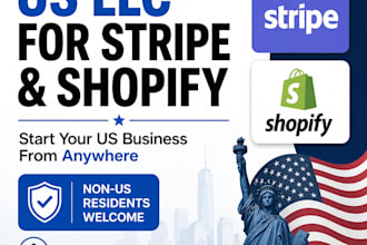 set up your US llc for stripe, shopify, and online business