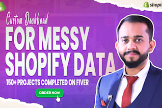build a custom dashboard for your shopify website and shopify dropshipping store
