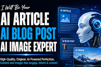 do ai article, ai blog posting, ai image making