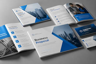 professional company profile and brand presentation design