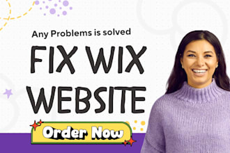 be your wix expert to fix wix website redesign wix website