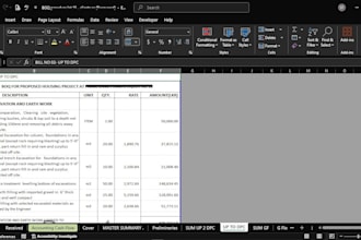do professional boq preparation and quantity take off