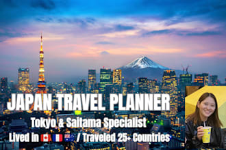 create a custom japan travel itinerary and be your local advisor