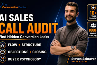 do an ai powered sales call audit with human coaching
