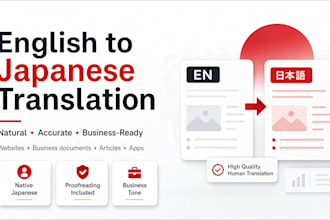 translate english to natural japanese for your business