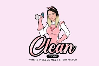design clean superhero smart cute logo