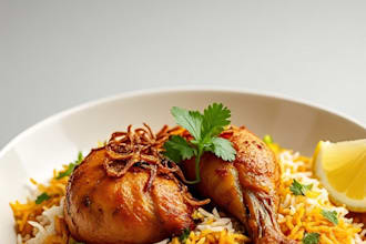 design viral biryani youtube thumbnail for food channels