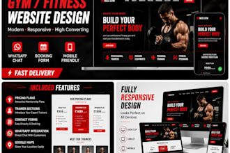 build a modern gym or business website