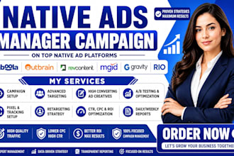 native ads manager campaign on taboola outbrain gravity mgid rio