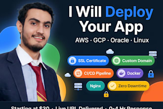 deploy your web app on AWS, oracle, gcp, or cloud server