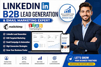 linkedin manager b2b marketing business marketing email campaign mailchimp zoho