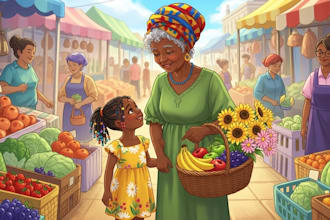 illustrate semi realistic children book design watercoloafrican american book