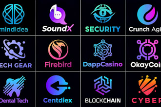 create high end tech branding for startup and saas business