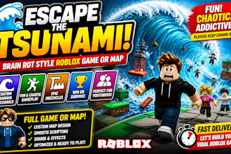 create escape the tsunami, escape tsunami for brain rots, roblox game