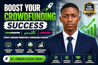 skyrocket crowdfunding campaign promotion for kickstarter indiegogo gofundme