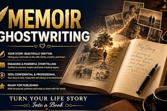 ghostwrite your memoir or autobiography into a compelling book