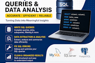 write sql queries and database assignments
