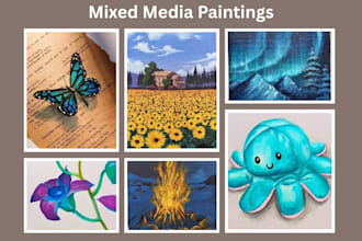 create custom mixed media paintings
