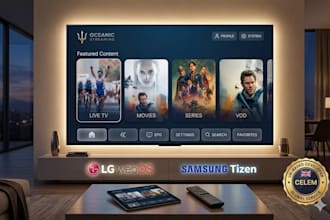 create a full white label iptv app for android TV, firestick, and smart TV