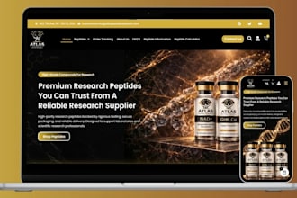 design fda complaint research peptide website supplement nutraceutical website