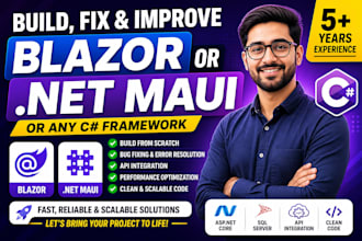 make, fix blazor project, maui project or any  framework