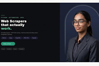 develop python web scrapers, automation bots