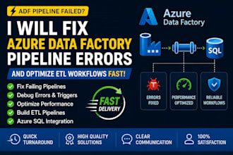 fix azure data factory pipeline errors and optimize etl workflows fast