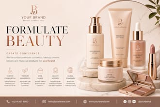 formulate cosmetics, beauty creams, lotions and make up products for your brand