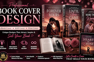 do book cover design ebook cover design, kdp book cover, book design