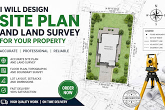 design site plan and land survey for your property