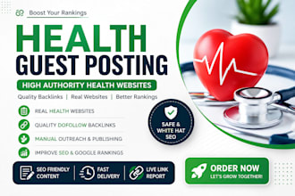 publish your health guest post on high authority health websites