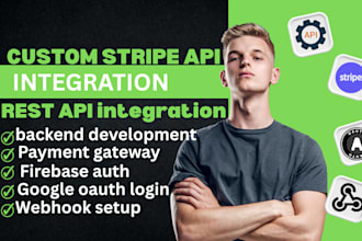 do stripe integration, oauth authentication, API integration, payment gateway