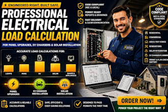 do nec compliant electrical load calculation for panel upgrade, ev charger solar