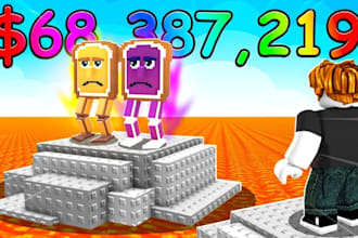 create tsunami escape for brain or, escape the tsunami roblox game develop