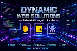 build a dynamic website with firebase and API integration