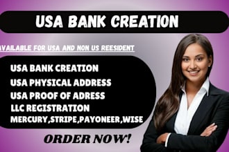 do USA bank creation mercury, payoneer us llc resident address proof of address