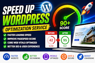 speed up your wordpress website and improve page speed score