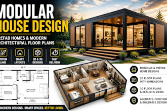 design modular house plans, prefab homes and modern architectural floor plans