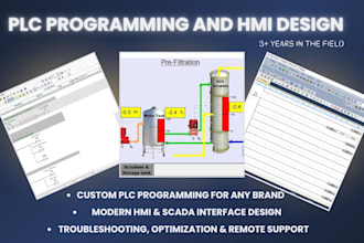 do plc programming, hmi design and automation projects