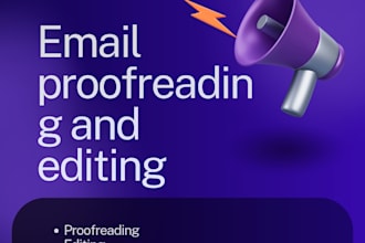 proofread and edit your emails professionally