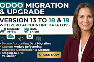 do odoo migration upgrade odoo 13 to odoo 18, 19 with zero accounting data loss