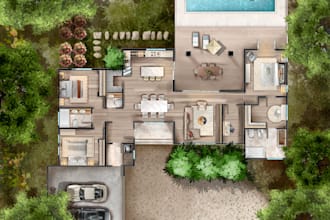 create clear floor plans for interior designers presentations