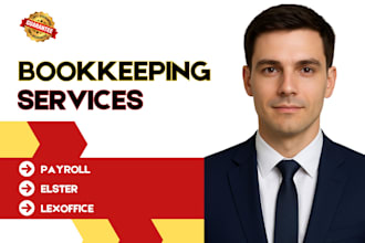 setup german bookkeeping, payroll, payslip, profit and loss, tax using elster