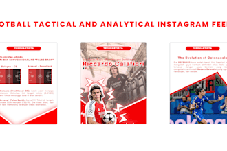 design professional football tactical and analytical instagram feeds