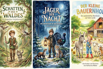 illustration für ein kinderbuch mit aquarell bildern, cartoon storybook art